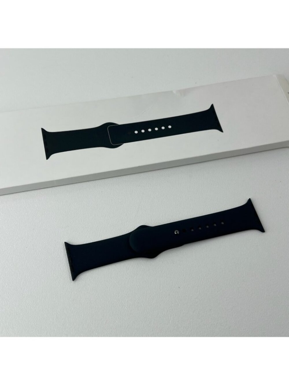 Apple Watch Sport Band 41mm S/M Graphite Stainless Pin Fluoroelastomer Midnight - Picture 6 of 14